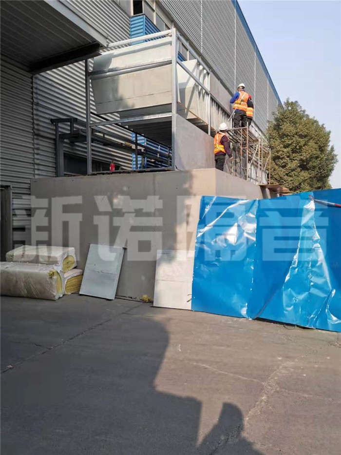 冷却塔降噪现场施工照片