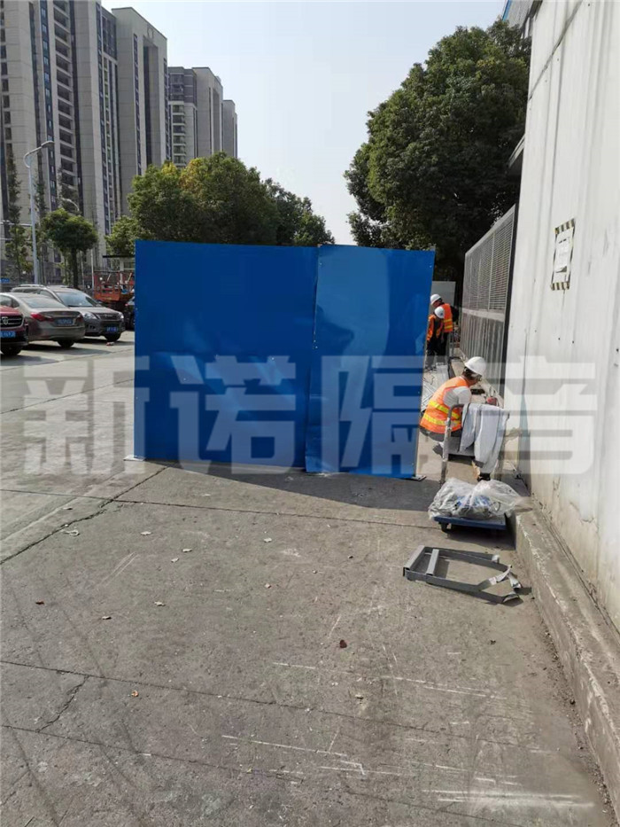 冷却塔降噪现场施工照片